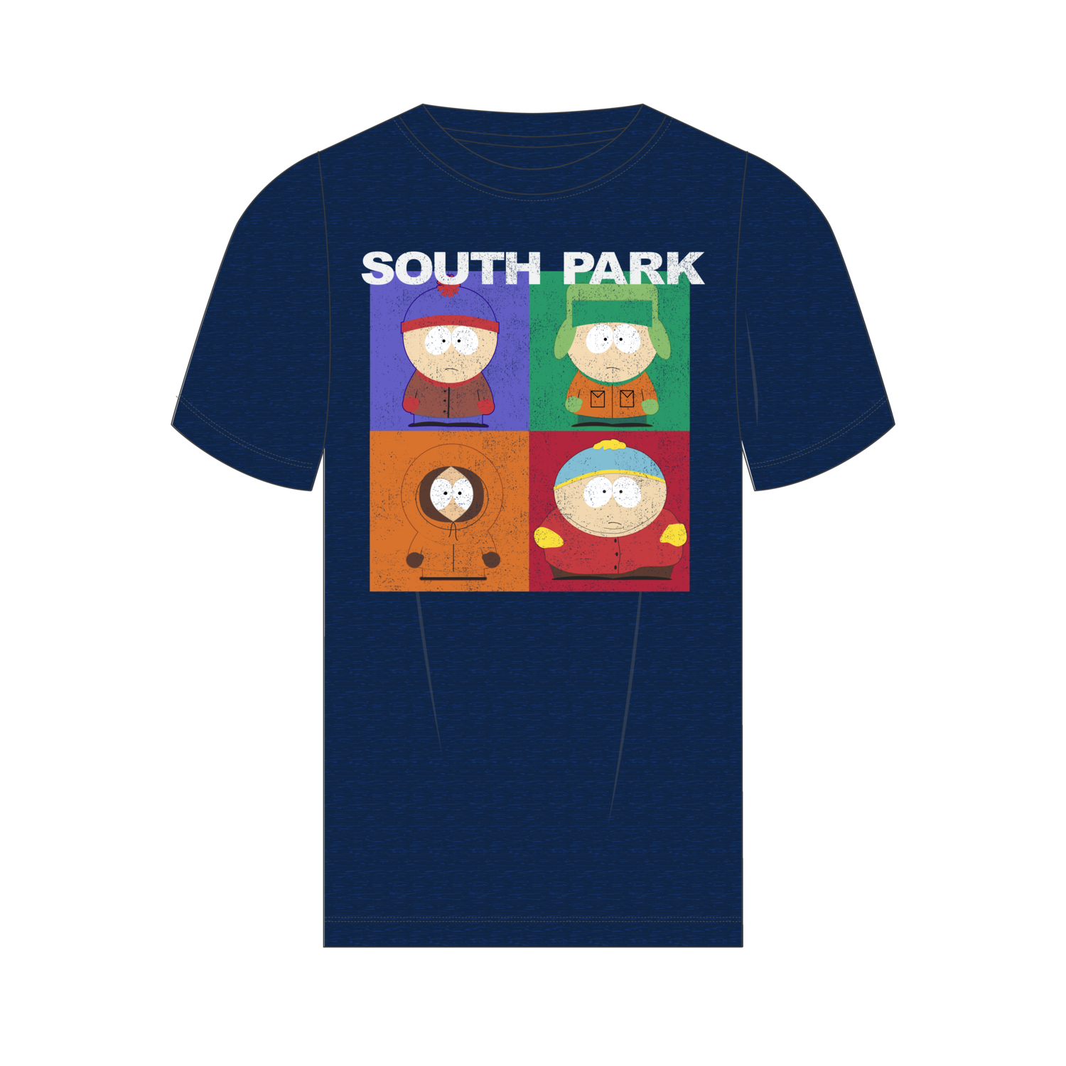 SOUTH PARK STAN - KYLE - CARTMAN - KENNY SQUARE T-SHIRT - Fexpro