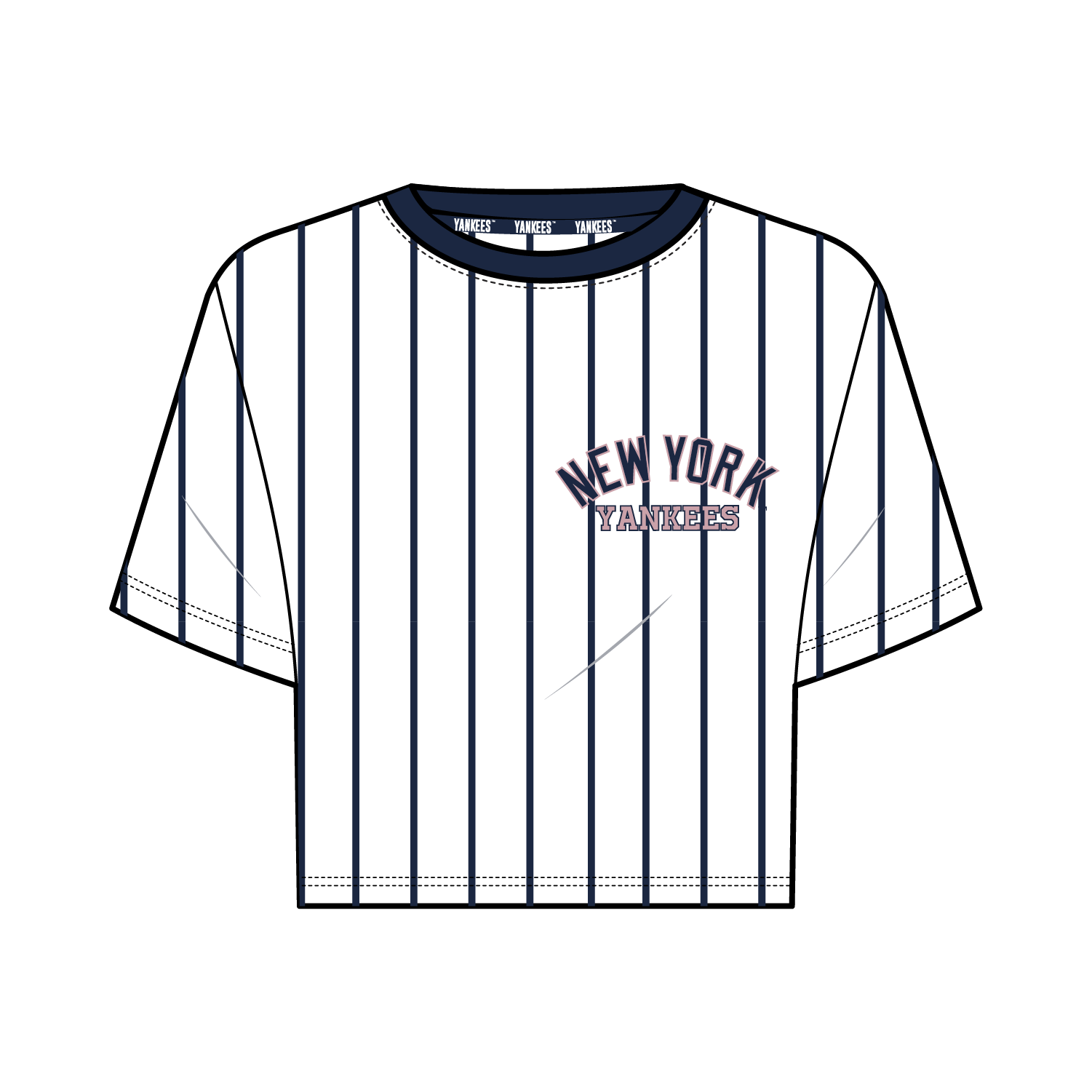 MLB YANKEES TEAM CROP TOP Fexpro